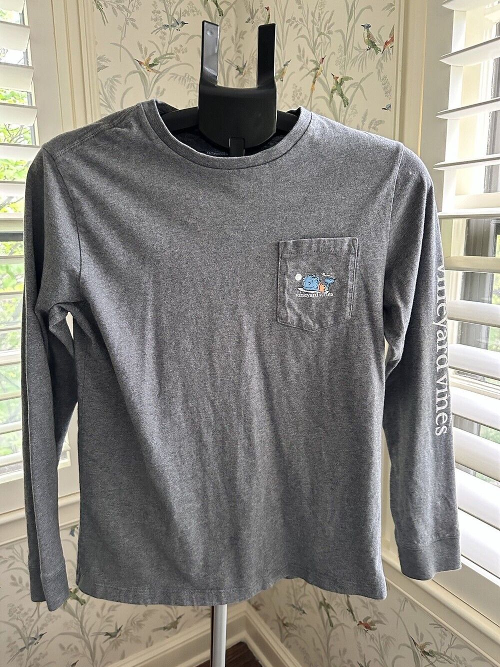 Vineyard Vines Happy Halloween Long Sleeve T-Shirt Men’s S Youth Large
